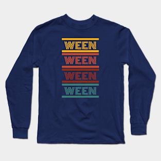 WEEN Vintage Retro Lettering Long Sleeve T-Shirt